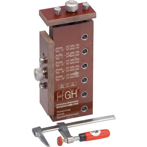Holzverbinder, GH Integralverbinder, Bohrschablone